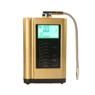 Electric Alkaline Water Ionizer with pH Range 4.5-10.0 ORP -500mv and 3.5 Inch LCD Screen for Household Use