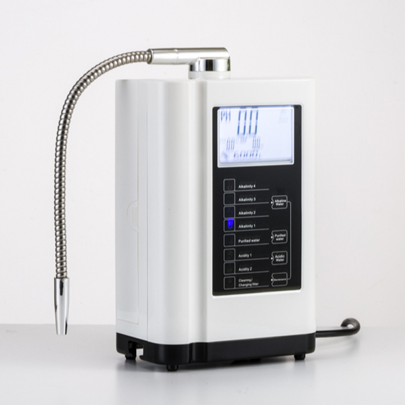 EHM-729 Alkaline Water Ionizer with 3.5 Inch Screen pH Range 4.5-10.0 and ORP +500- -500mv for Home Use